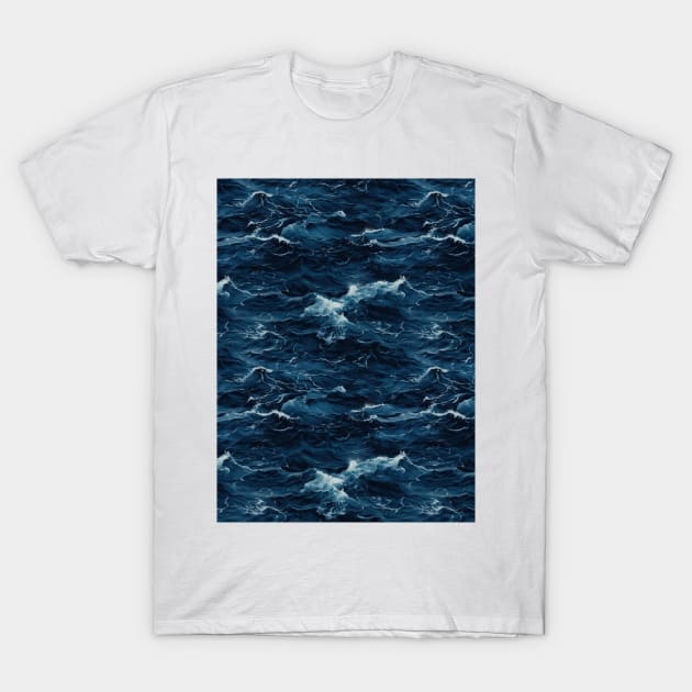 Midnight Serenade: Photorealistic Ocean Whispers T-Shirt by star trek fanart and more